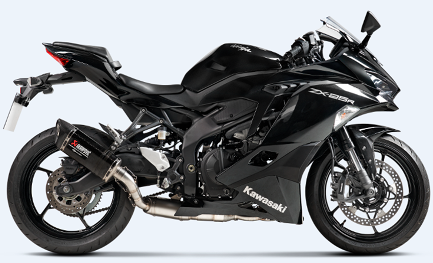 カワサキ | Akrapovic フルエキゾーストマフラー Ninja ZX-25R(~22モデル)
