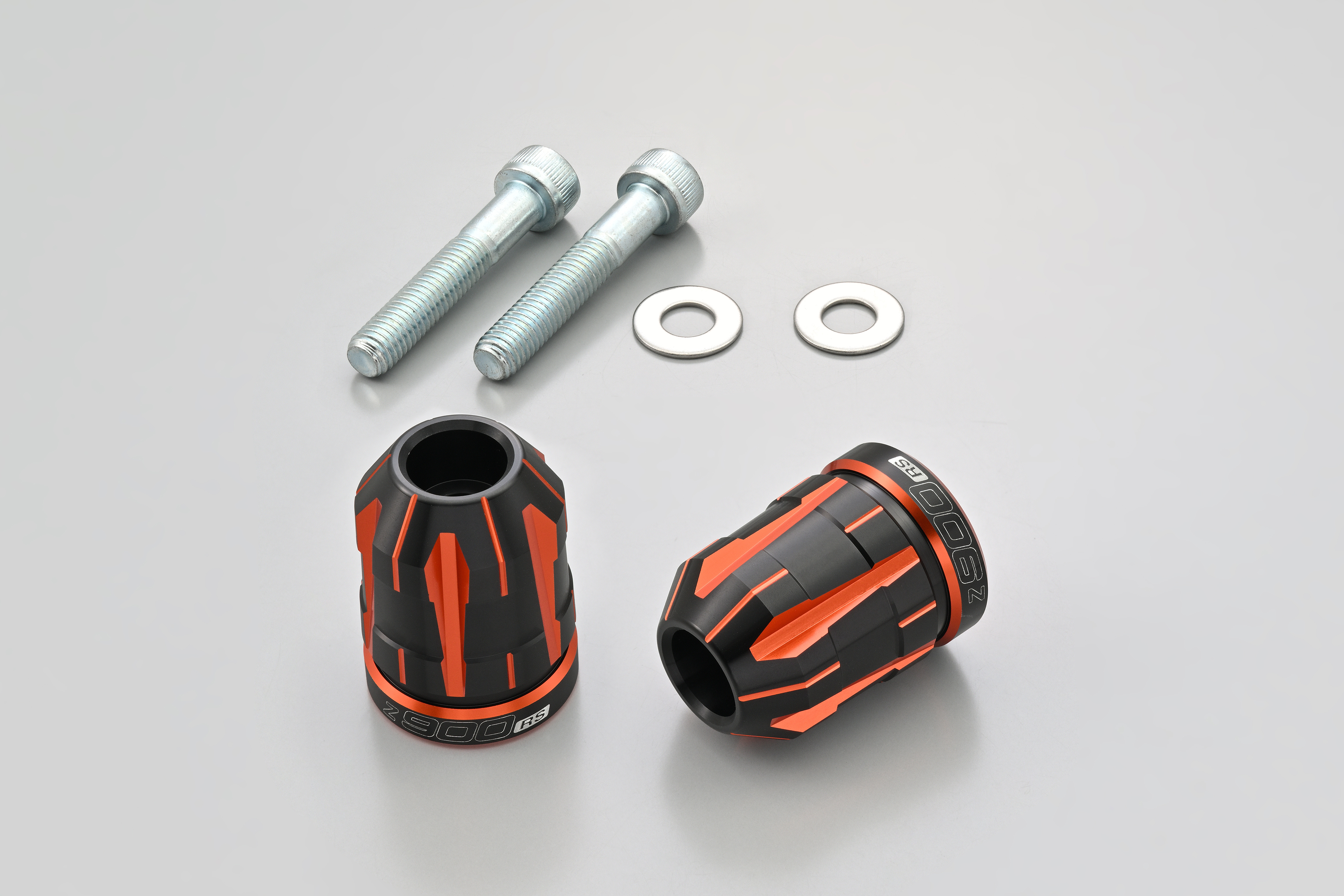 PREMIUM ZONE バーエンドプラグ BLK/ORG for Z900RS/SE/CAFE