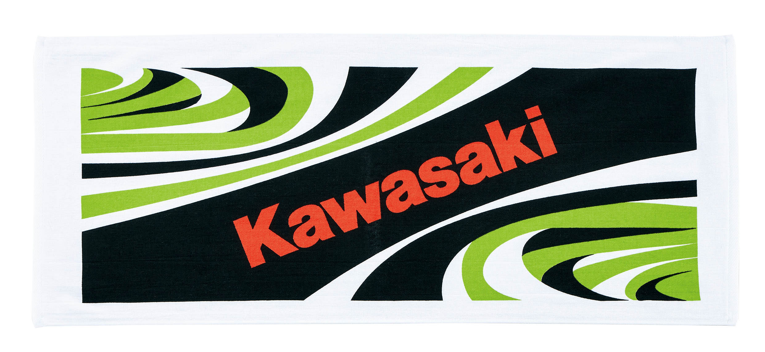 カワサキ グラフィックフェイスタオル ブラック(グラフィック)
