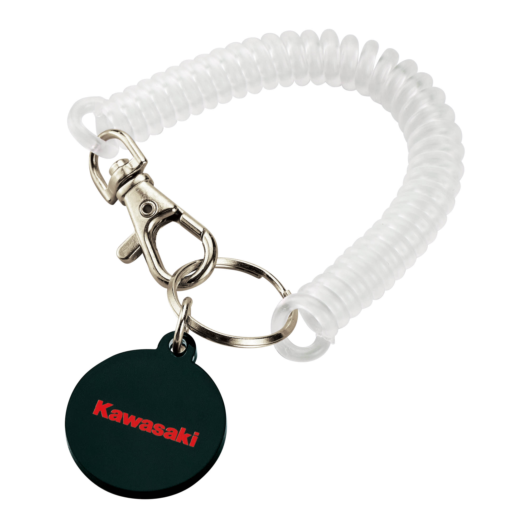 カワサキ コイルコードキーリング クリア