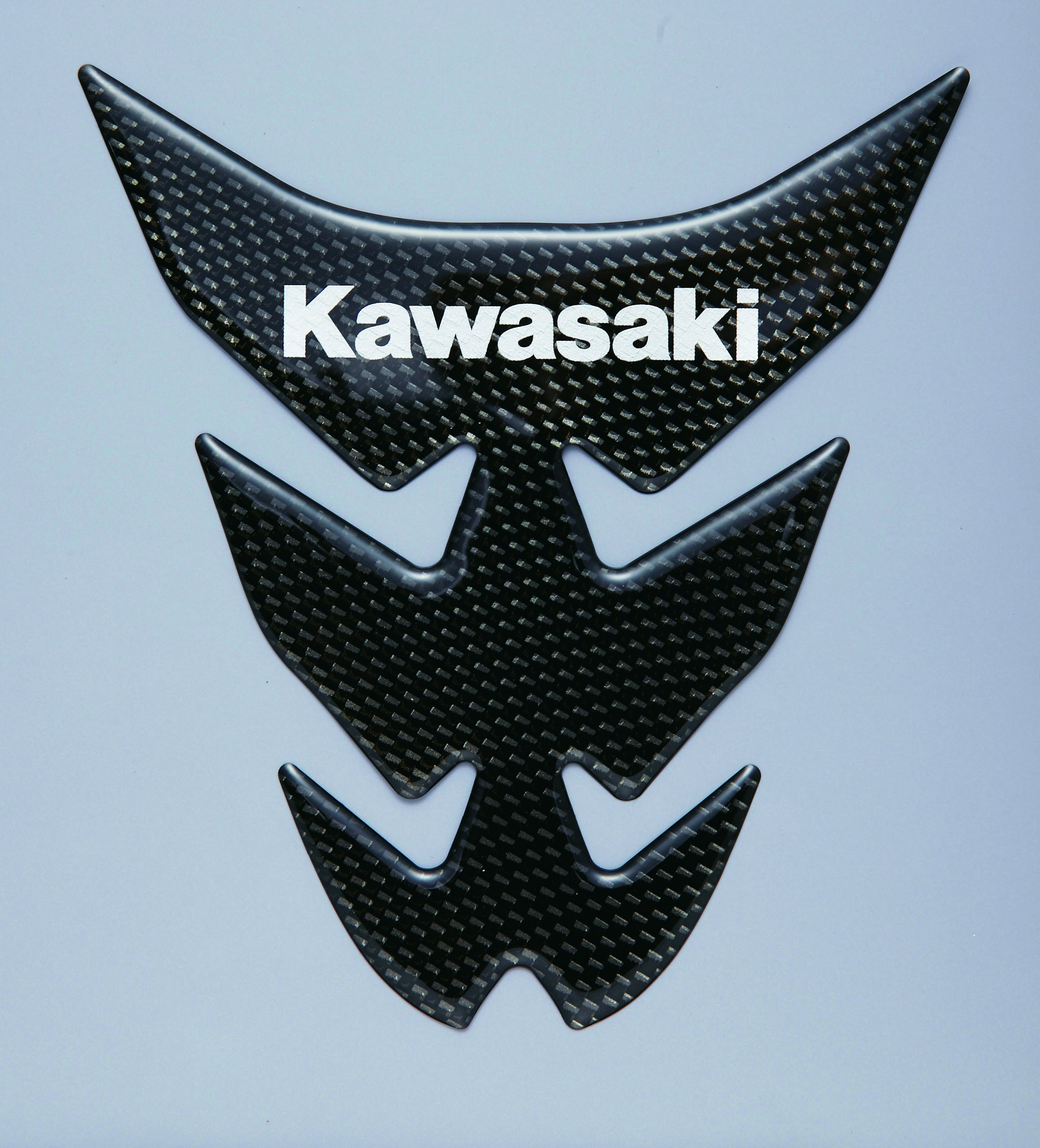 カワサキタンクパッド　Kawasaki カーボン調