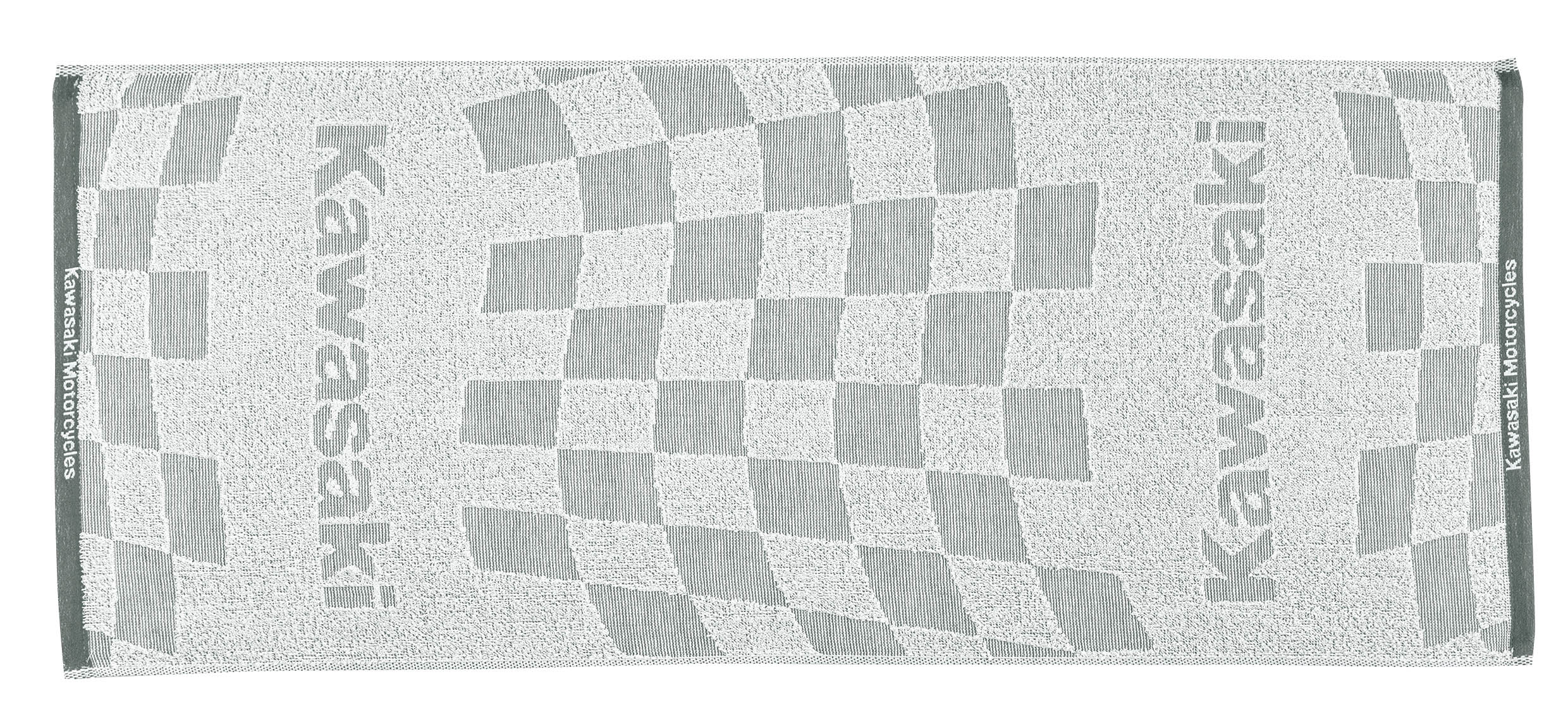 カワサキ チェッカーフラッグジャガードタオル