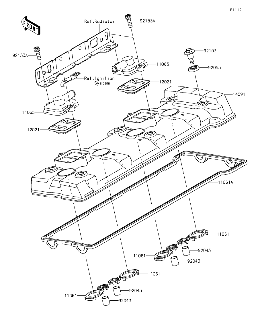 yamaページ カワサキ 純正 ゼネレーターカバーガスケット 11060-1911 Ninja ZX12R