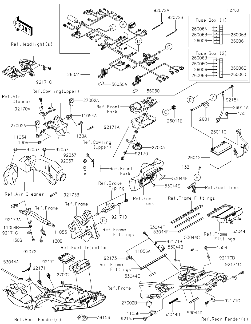カワサキパーツ/ウエア＆グッズオンラインショップパーツ選択