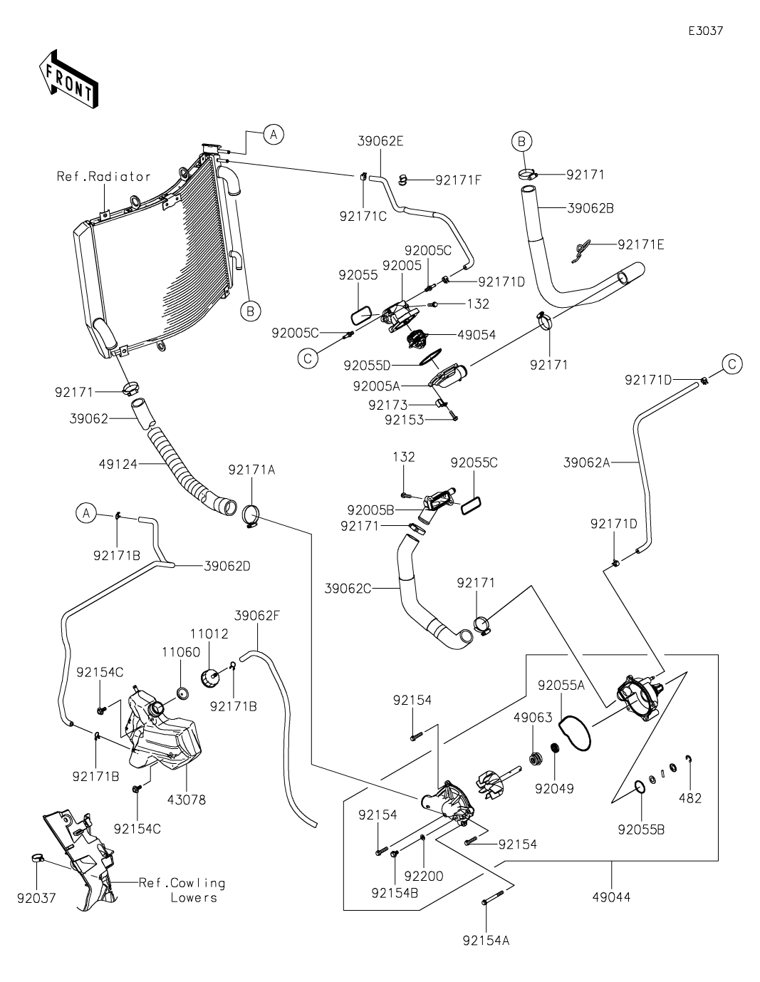 カワサキパーツ/ウエア＆グッズオンラインショップパーツ選択