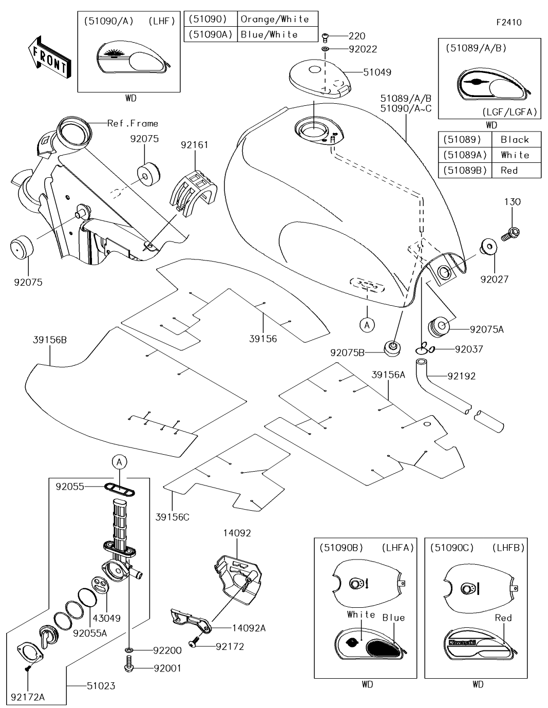 バイク用品<br>KAWASAKI カワサキ 純正パーツ 純正部品<br