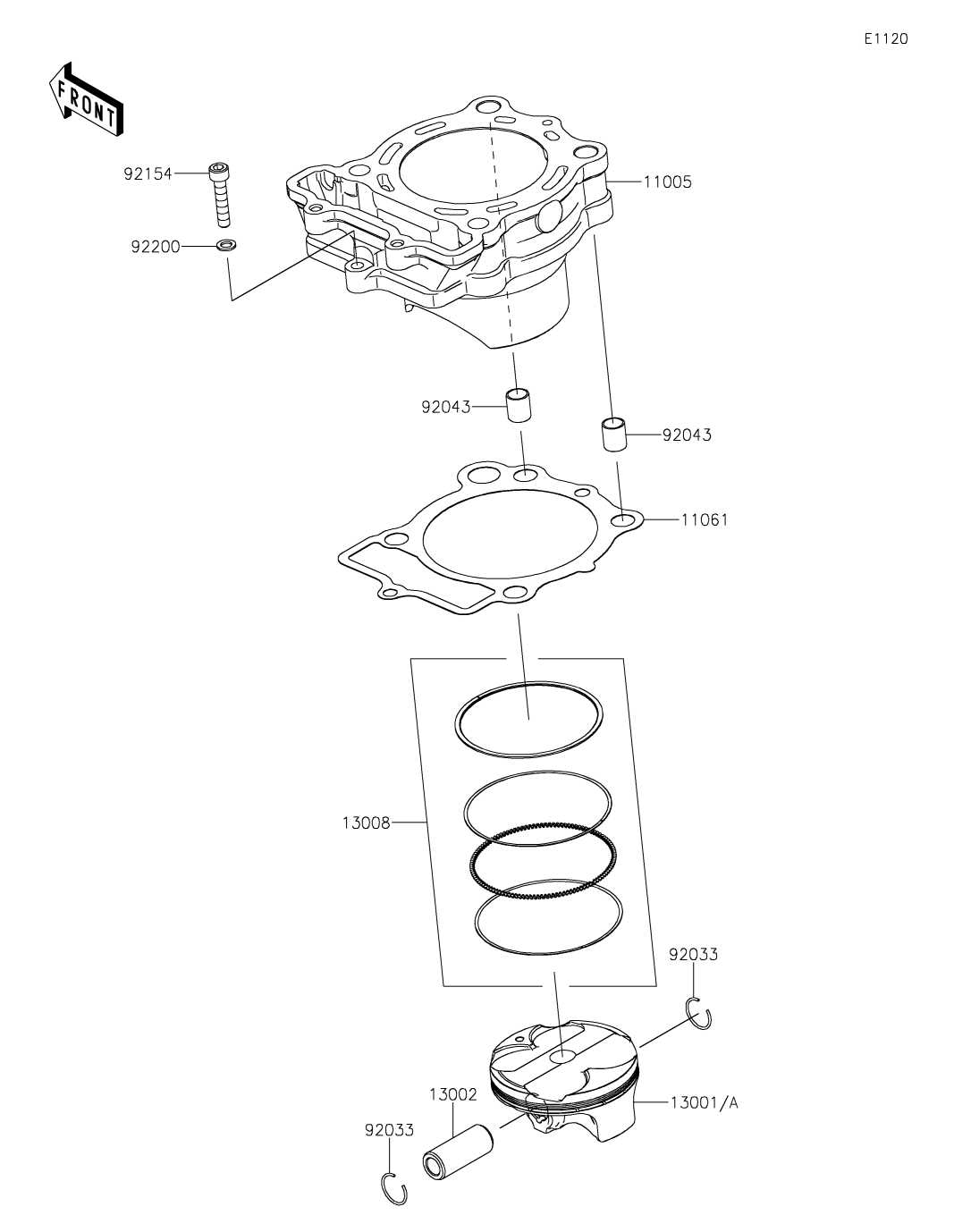カワサキパーツ/ウエア＆グッズオンラインショップパーツイラスト一覧
