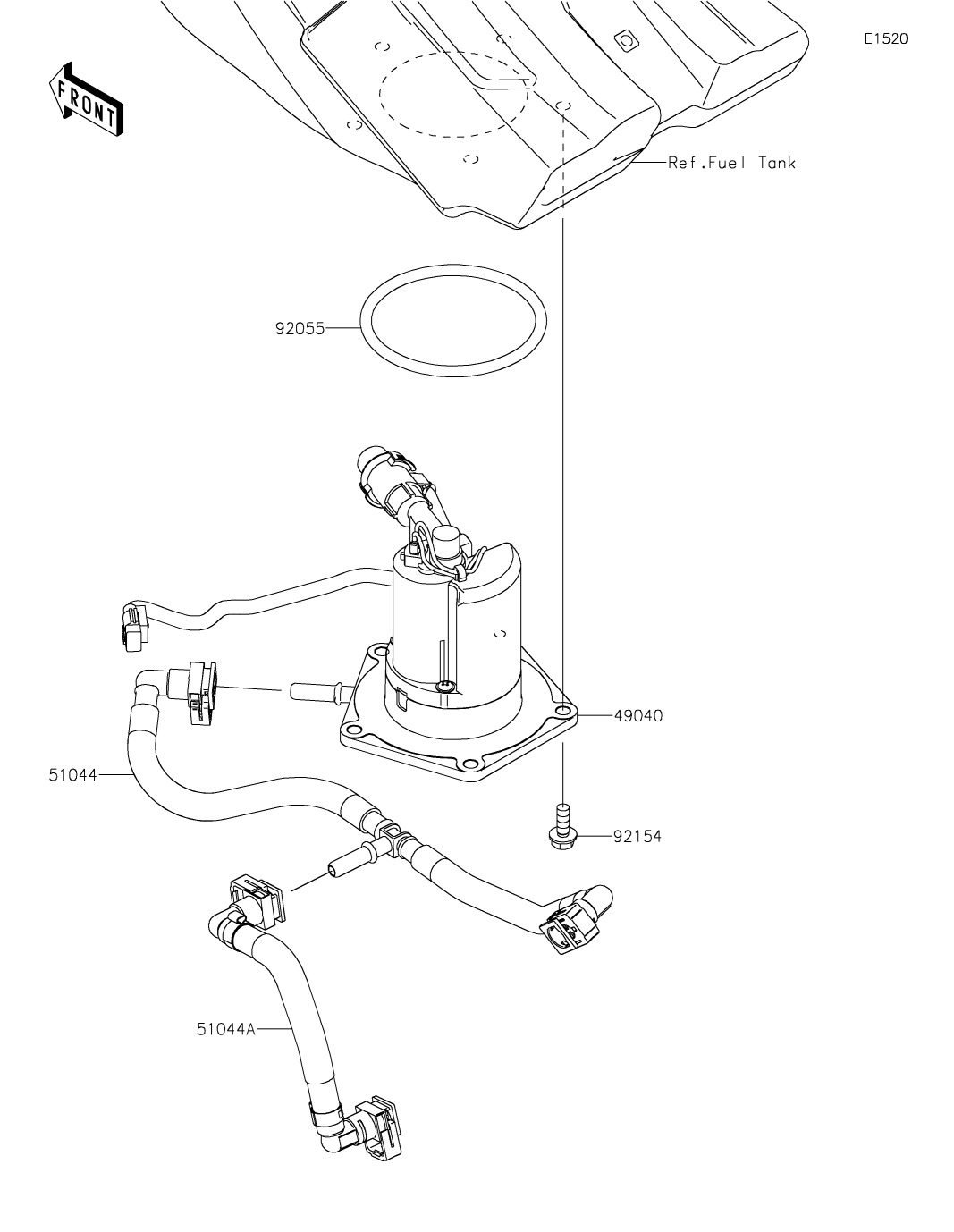 カワサキパーツ/ウエア＆グッズオンラインショップパーツイラスト一覧