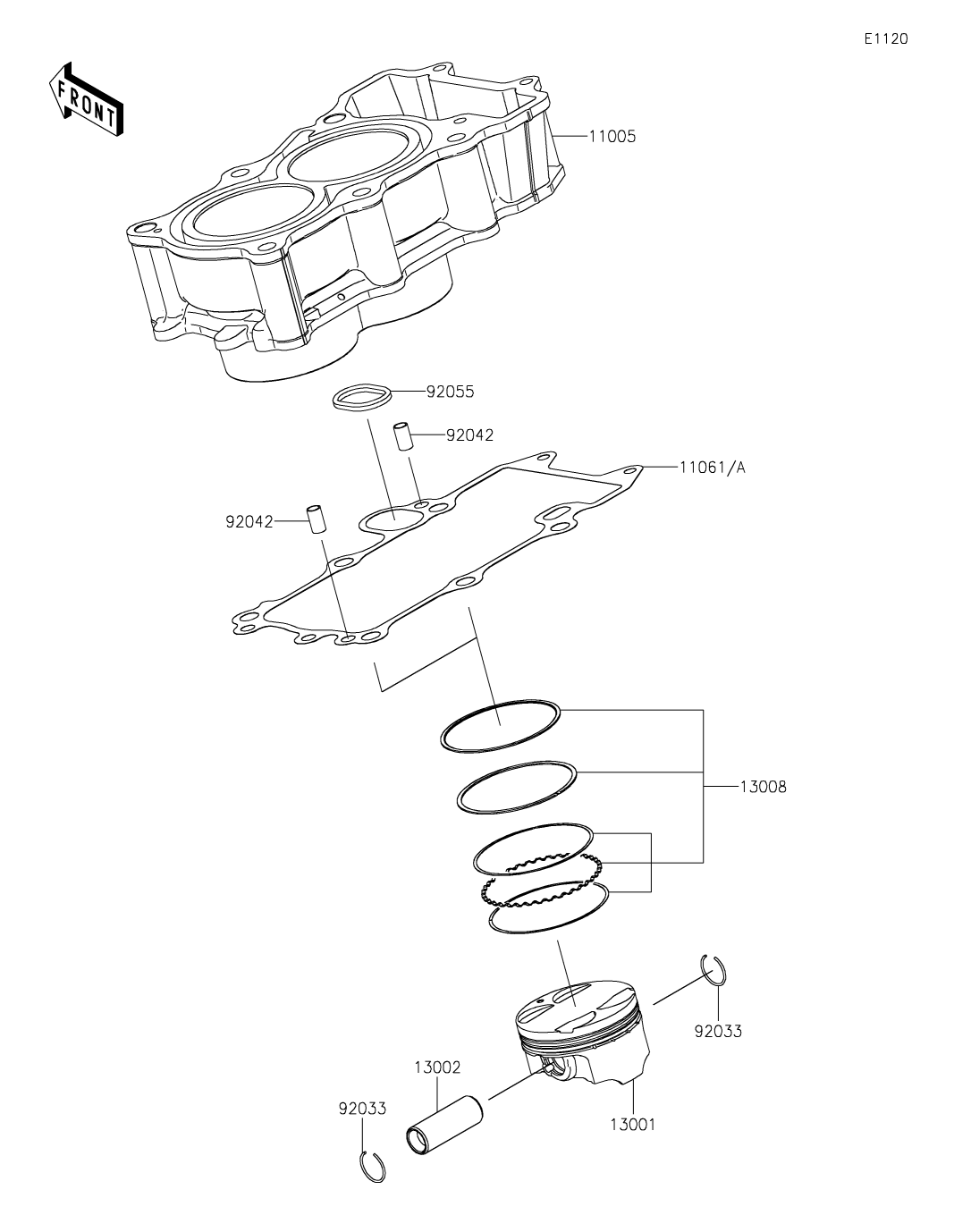 カワサキパーツ/ウエア＆グッズオンラインショップパーツイラスト一覧