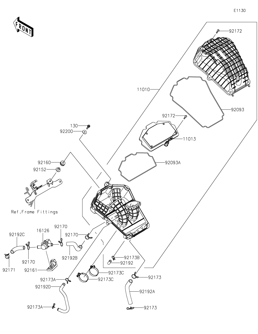 カワサキパーツ/ウエア＆グッズオンラインショップパーツイラスト一覧