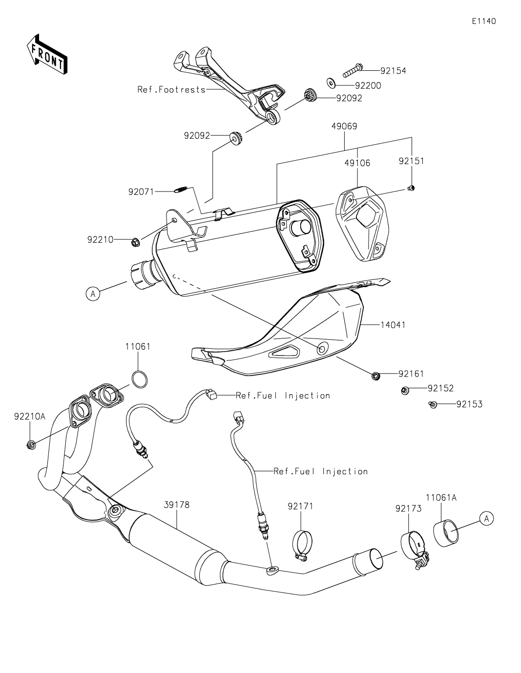 カワサキパーツ/ウエア＆グッズオンラインショップパーツイラスト一覧