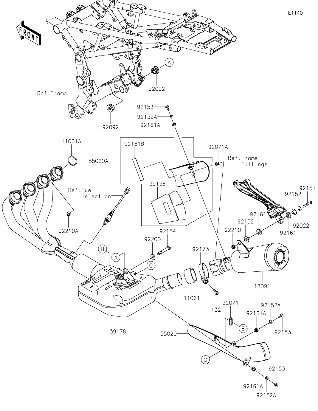 カワサキパーツ/ウエア＆グッズオンラインショップパーツ選択