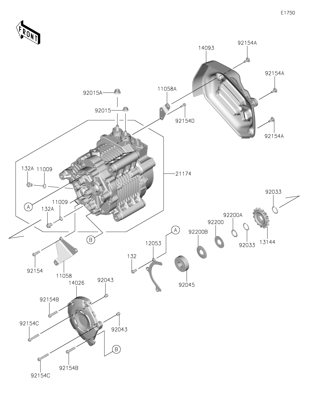カワサキパーツ/ウエア＆グッズオンラインショップパーツイラスト一覧