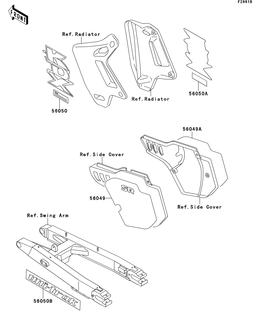 カワサキパーツ/ウエア＆グッズオンラインショップパーツイラスト一覧