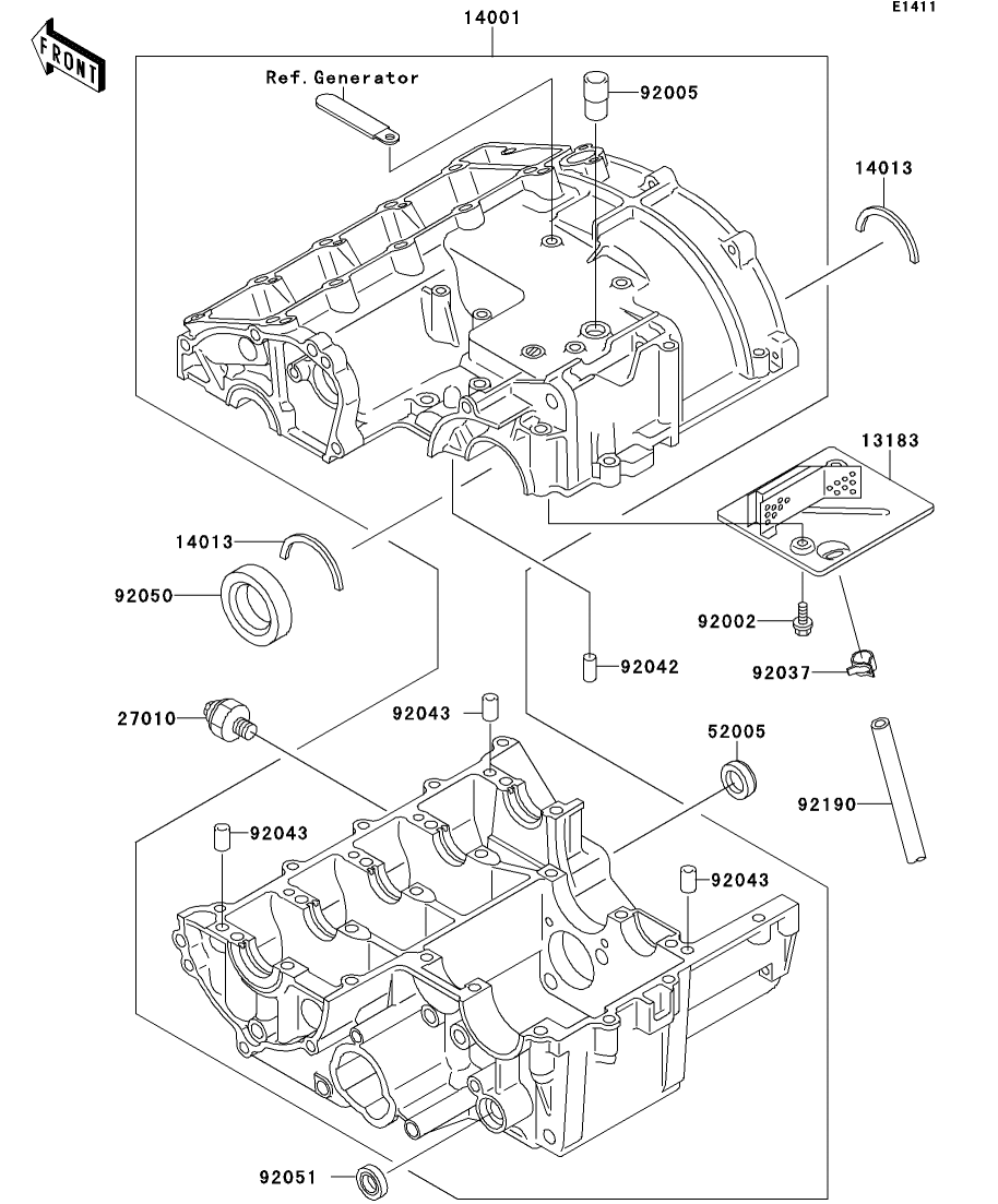 バイク用品KAWASAKI カワサキ 純正パーツ 純正部品マニユアル 