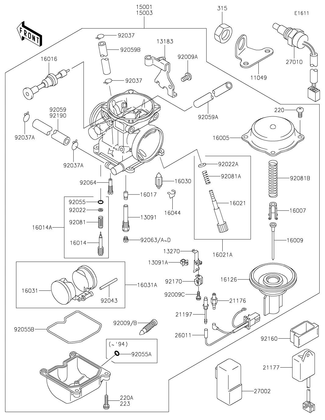 カワサキパーツ/ウエア＆グッズオンラインショップパーツ選択