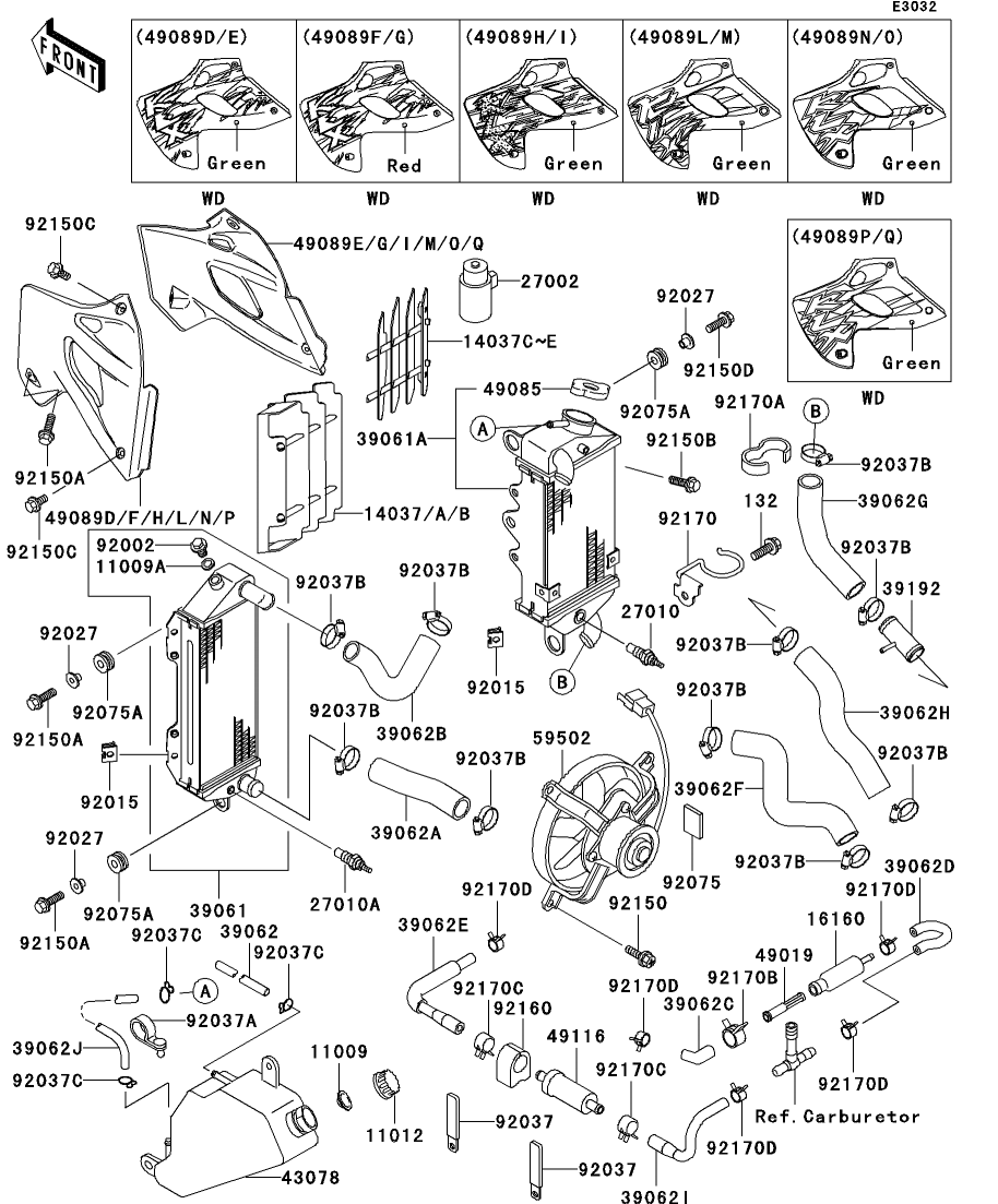 アガサ　デッキパーツ カワサキパーツ/ウエア＆グッズオンラインショップパーツ選択