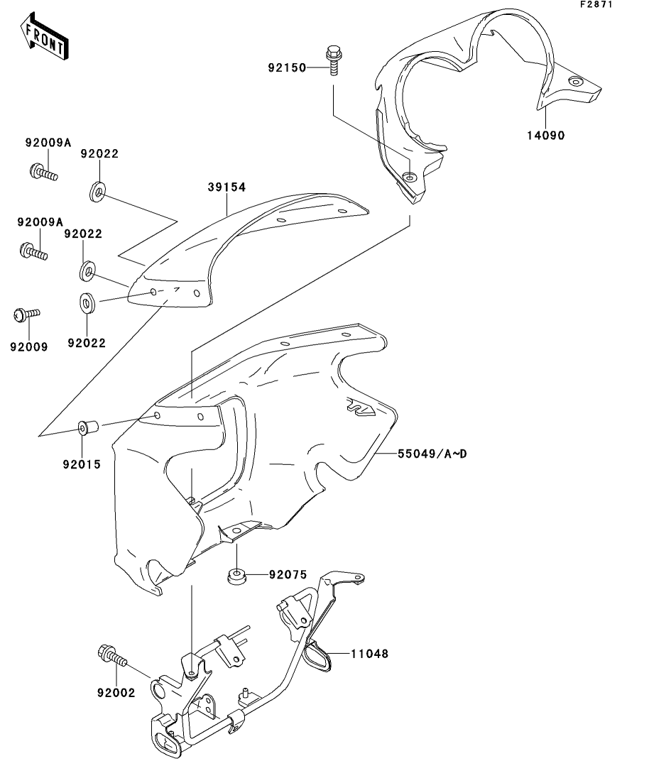 じーたん Kawasaki Motorcycle 2005 OEM Parts Diagram for Fuel