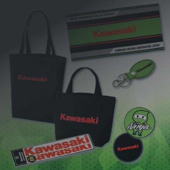 カワサキ純正 バッグ 右 黒/ブルー+カバー 57003-5343-45E JP店